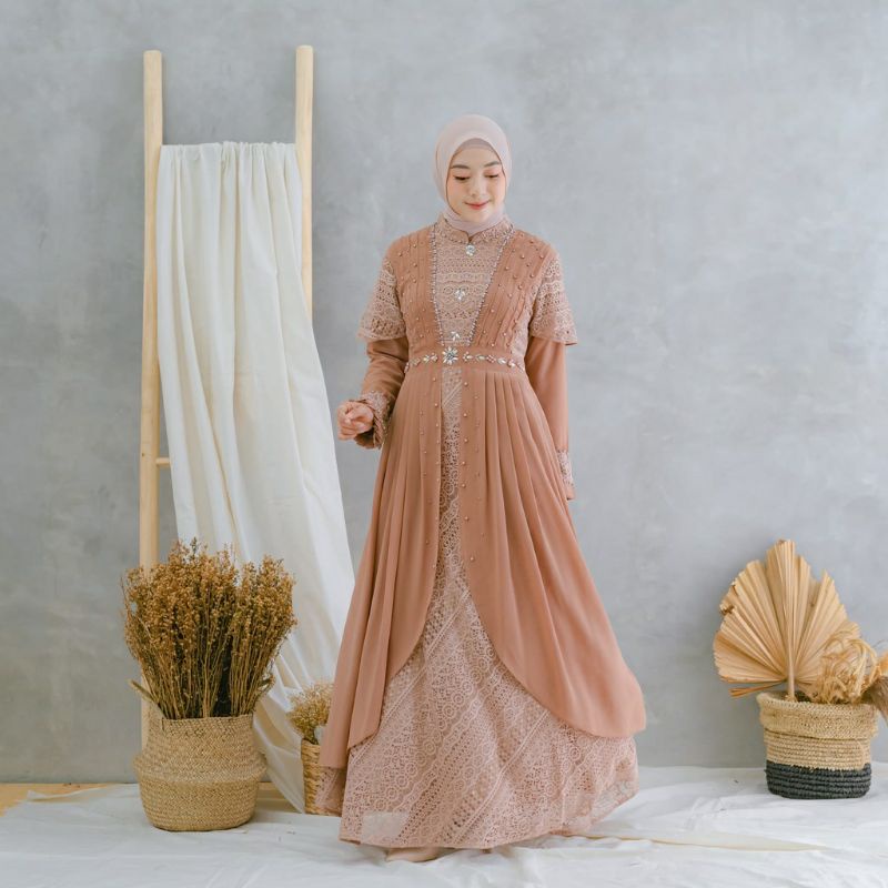 GAMIS  / DRESS BRUKAT / KEBAYA GAMIS MODERN / BAJU GAMIS PESTA