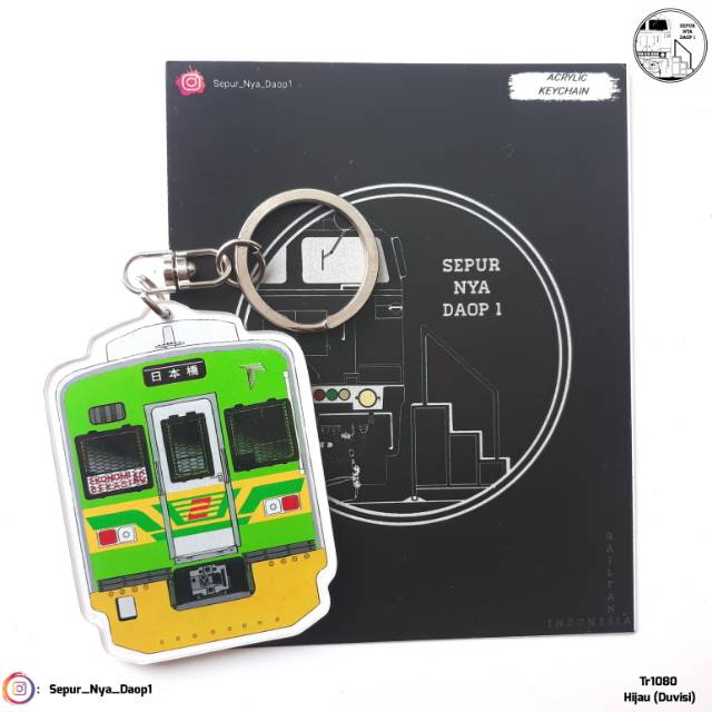 Gantungan kunci KRL Tr1080 Hijau