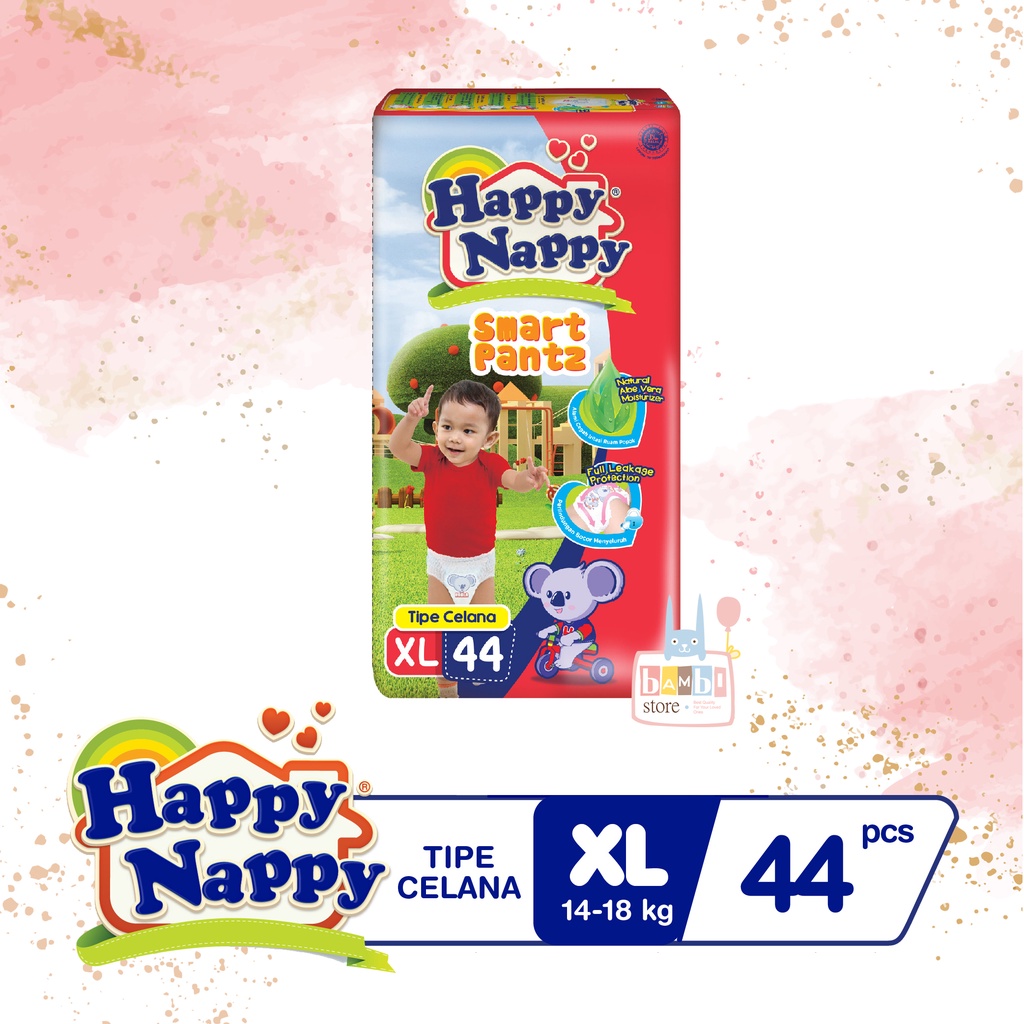 Happy Nappy Smart Pants XL44 - Happy Nappy Popok Celana XL 44