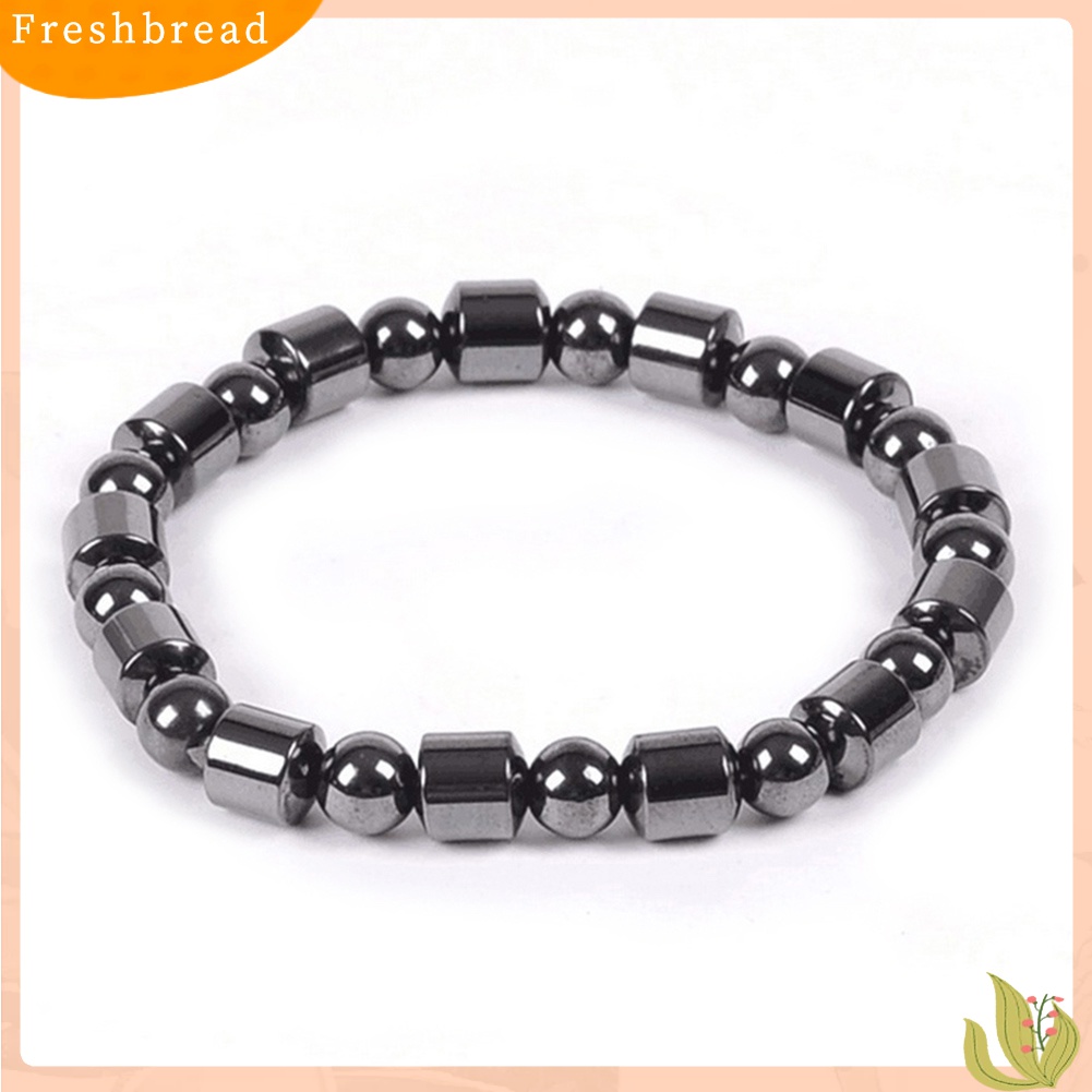 [Fresh] Gelang Batu Hematite Magnetik Banyak Bentuk Warna Hitam untuk Menurunkan Berat Badan