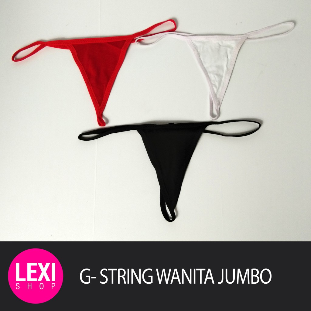 G STRING WANITA JUMBO- KATUN POLOS