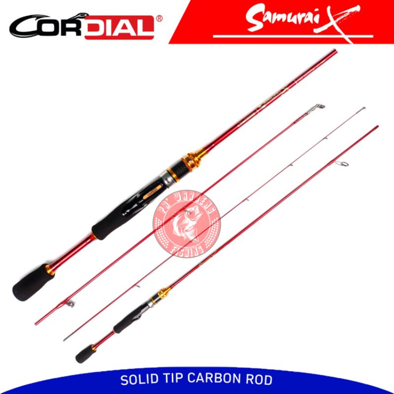 (COD) Joran UL Cordial Samurai X 198UL 198XUL | 2-6lb | 1-4lb | Ujung Solid Carbon | Casting Rod