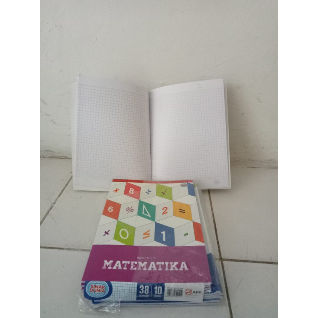 

Buku Tulis Matematika Kotak-kotak SIDU 38 Lembar