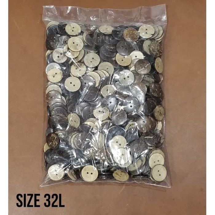 Kancing Batok 21mm-Kancing Baju Batok 32L