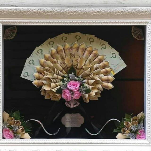 Mahar pernikahan - souvenir - figura mahar - mahar uang hias - buket uang kertas - Mahar Murah 21