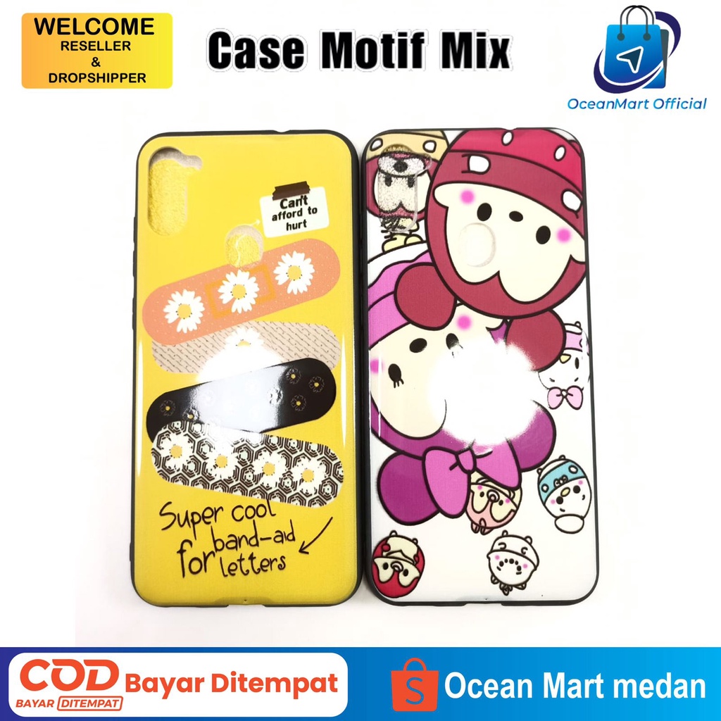 Case HP Motif Mix Samsung A11 Softcase Handphone Full Aneka Gambar Aksesoris Handphone HP OCEANMART OCEAN MART Murah Grosir