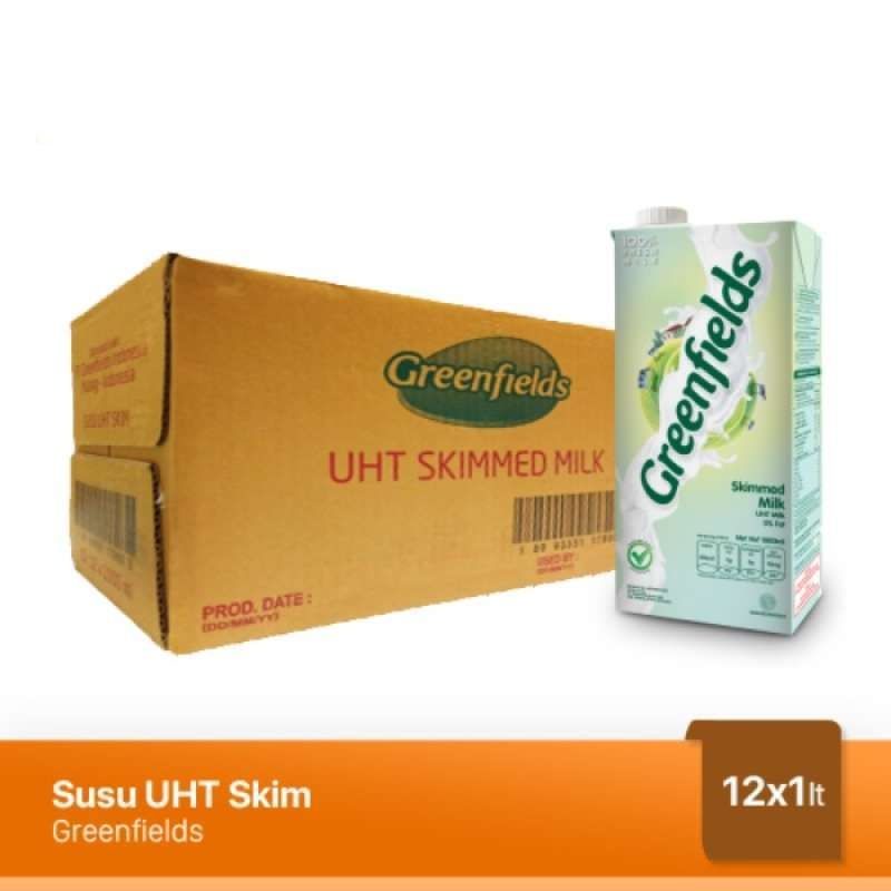 JTR aneka rasa greenfields susu uht 1L 1 liter full cream skimmed low fat choco malt