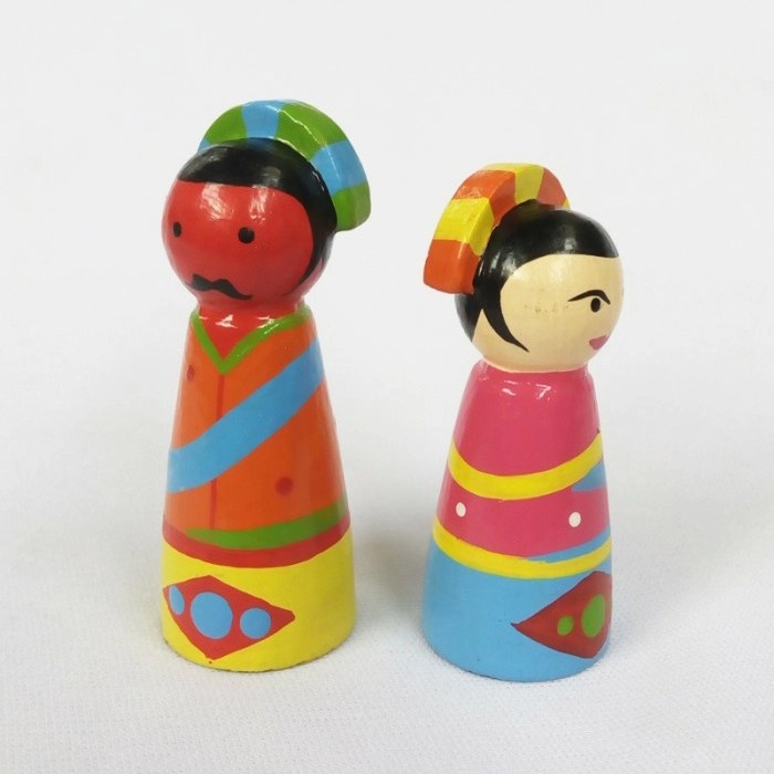 Promo Mainan Boneka Ondel Ondel Kecil/Mini Spasang Diam 2Cm Termurah