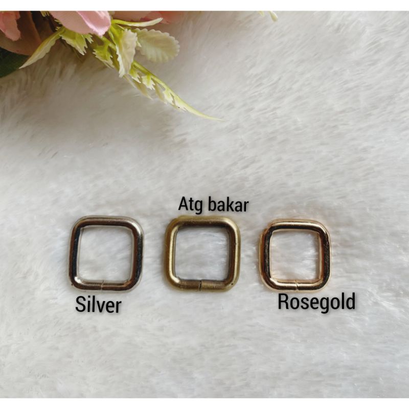 Ring kotak 1,6cm ( 12 pcs)