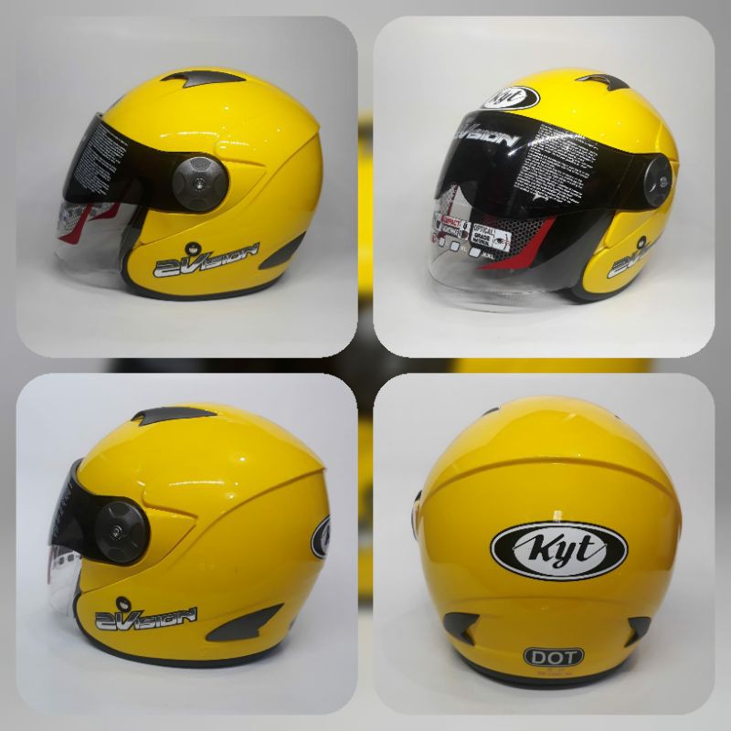 Helm KYT 2 VISION ORIGINAL Kuning