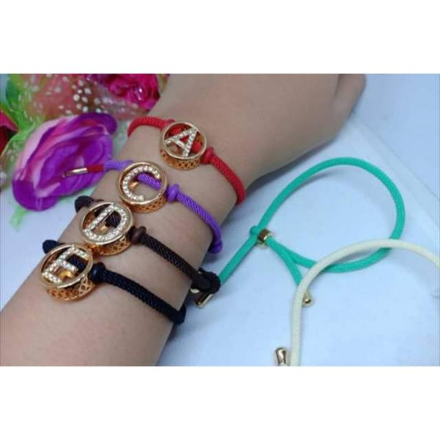 Gelang Tali Huruf A-Z