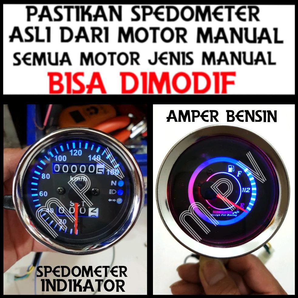 Terlaris Spedometer Indikator Led Plus Amper Bensin Led