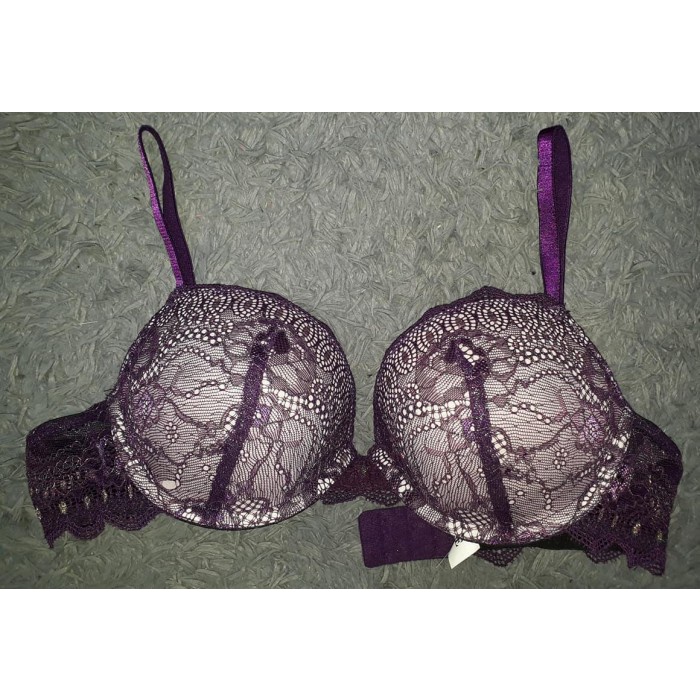 Bra Color Grape Lace Lurex Label