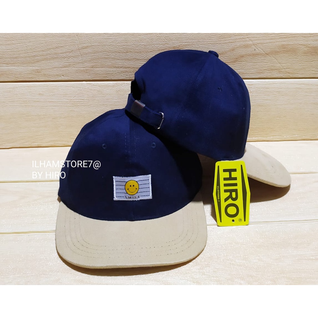 [COD]Topi Snapback Motif SMILE Kombinasi New Model/Topi Distro Keren/Topi Distro Terlaris