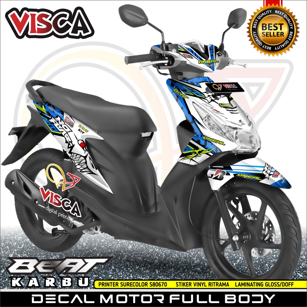 Decal Beat Karbu Decal Beat Full Body Stiker Beat Karbu Full Body Dekal Beat Karbu Striping Beat Kar