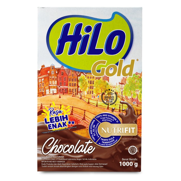 

HiLo Gold Chocolate 1000gr - Susu Tinggi Kalsium Rendah Lemak