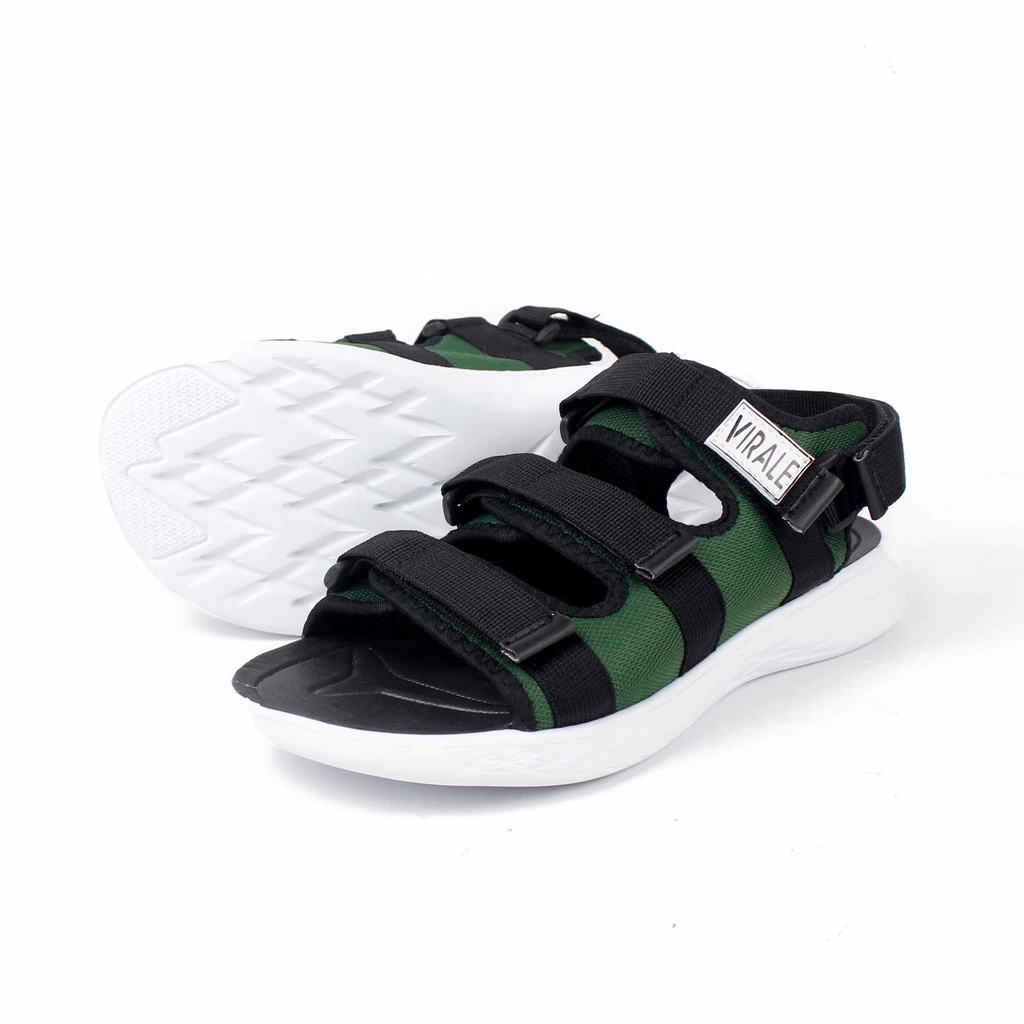 Sandal Selop Pria Virale - Sandal Traveling - Sandal Pria Virale PL-05  FULL HIJAU