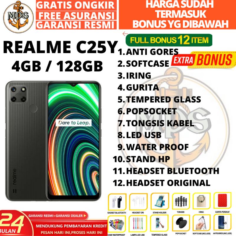 REALME C25Y 4/128 4/64 RAM 4GB ROM 64GB GARANSI RESMI