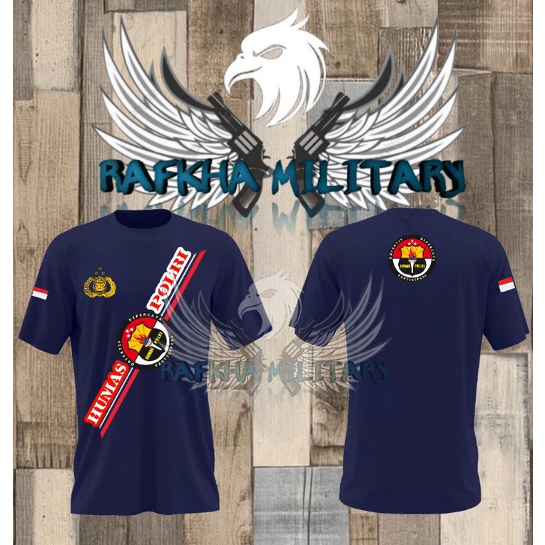 kaos humas polri, kaos lengan pendek humas polri, T-Shirt humas polri