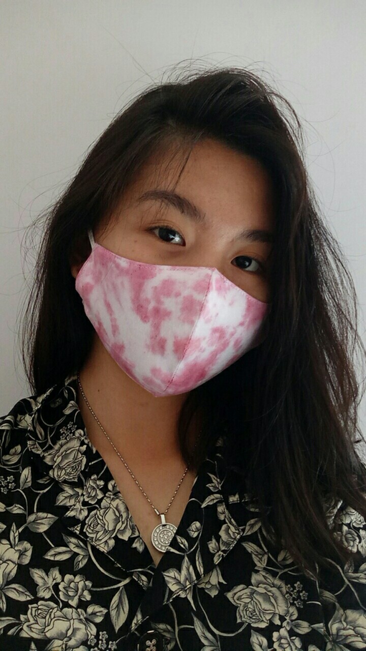 [buy 1 Get 1] Masker Tie Dye Hijab / Non Hijab 2ply Masker Earloop (bisa Pilih Warna)