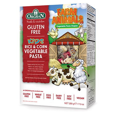 

RB Orgran Gluten Free Farm Animals Kids Rice & Corn Vegetable Pasta 350gr