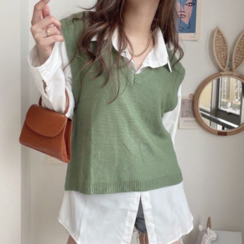 Olla Basic Vest Knit / Rompi Rajut