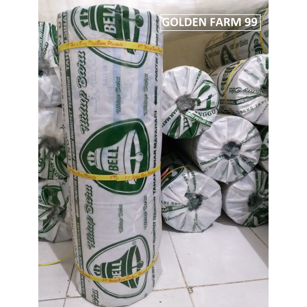 Plastik Mulsa Cap Bell Hitam Perak Harga Per Roll