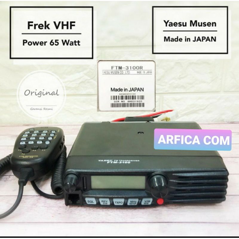 RADIO RIG YAESU FT 3100 FULL PAKET ANTENA MOBIL M150 BREKET KABEL TEPLON