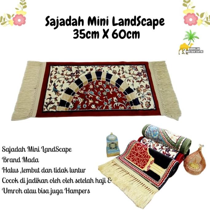 Sajadah Exclusive Mada Rawdah Kiswa Mini Landscape ( 35 X 60 )