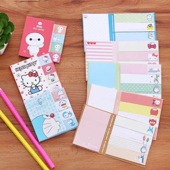 

YOKUCHI Sticky Notes Karakter Kucing Anime Kartun Jepang Cat Lucu Unik Memo