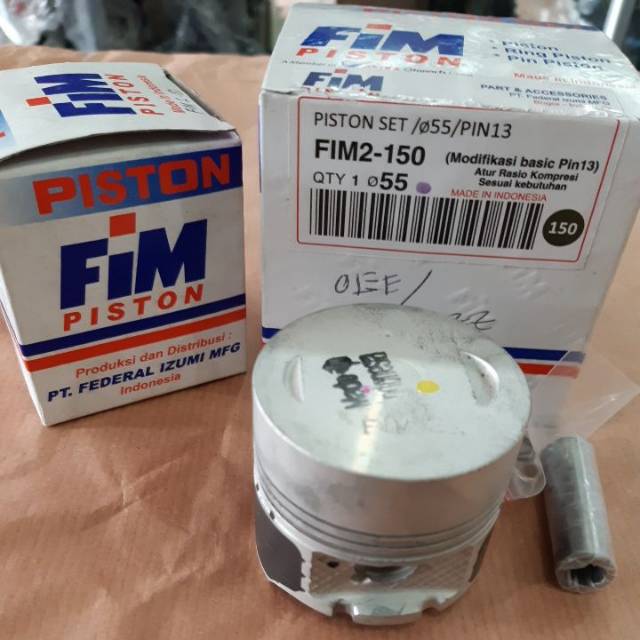 Piston seher kit fim jupiter z kharisma high dome mentah fim2