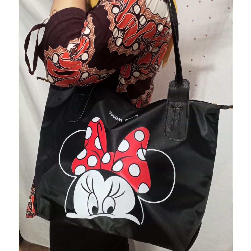 HANABI - Totebag wanita MINNIE MOUSE tas fashion tas casual tas multifungsi