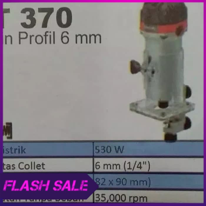 MAKTEC MT370 MESIN PROFIL KAYU MESIN ROUTER  MESIN TRIMMER