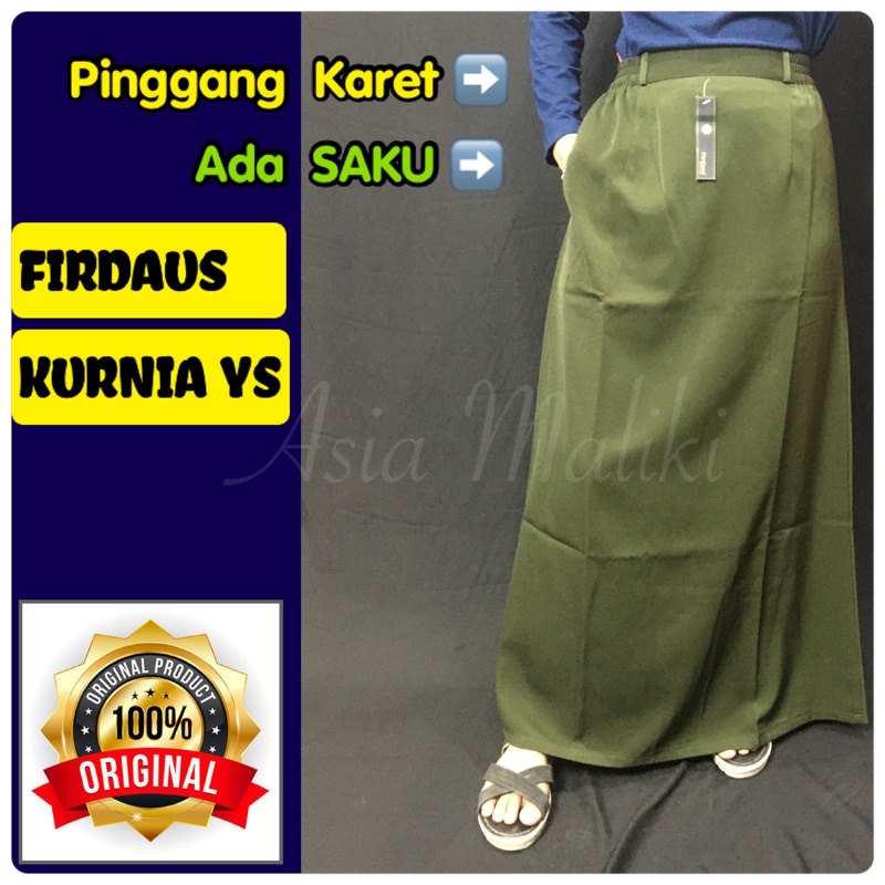 Rok Bahan Merk FIRDAUS Rok KURNIA YS  Rok dasar Rok A (ADA KANTONG DAN PINGGANG KARET)
