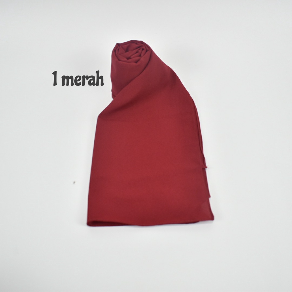 PASHMINA DIAMOND ITALIANO / PASHMINA DAIMOND / PASHMINA POLOS / PASHMINA PANJANG-1 merah