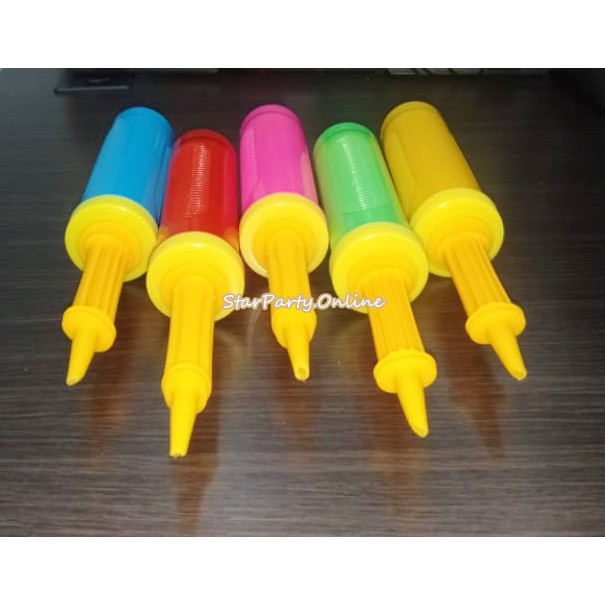 Pompa Balon Neon Polos /Pompa Balon Tangan /Pompa /Baloon Pump