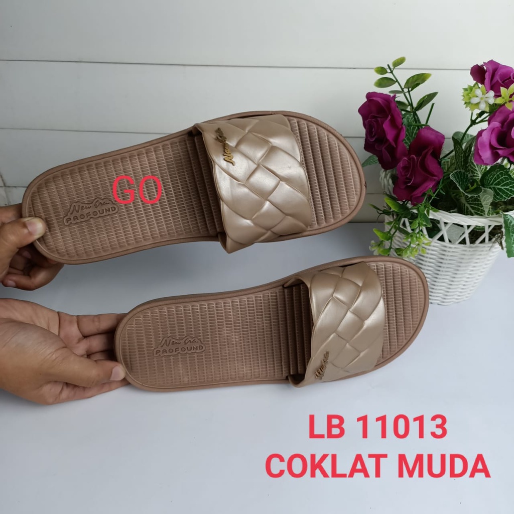 gof NEW ERA LB 11013 Sandal Selop Flat Wanita Sandal Slop Jelly Sendal Cewek