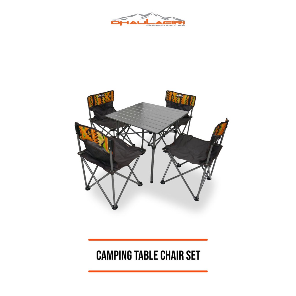 Dhaulagiri Meja Kursi Lipat Outdoor Camping Folding Table Chair Set Shopee Indonesia