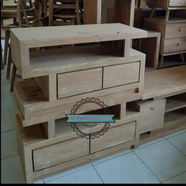 Lemari/Bufet Minimalis laci / Meja TV Kecil model simpel Mentahan