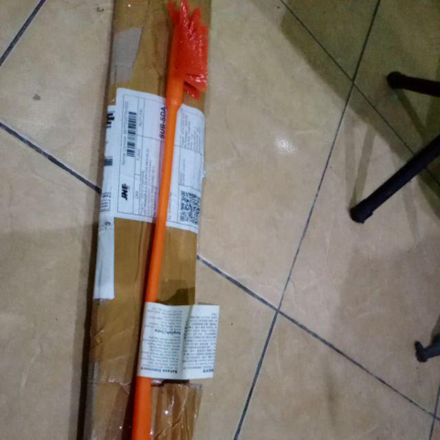 Sikat Botol , Atau Sikat Serbaguna Dengan Gagang  Warna Oranye 43cm, Penyikat Me551