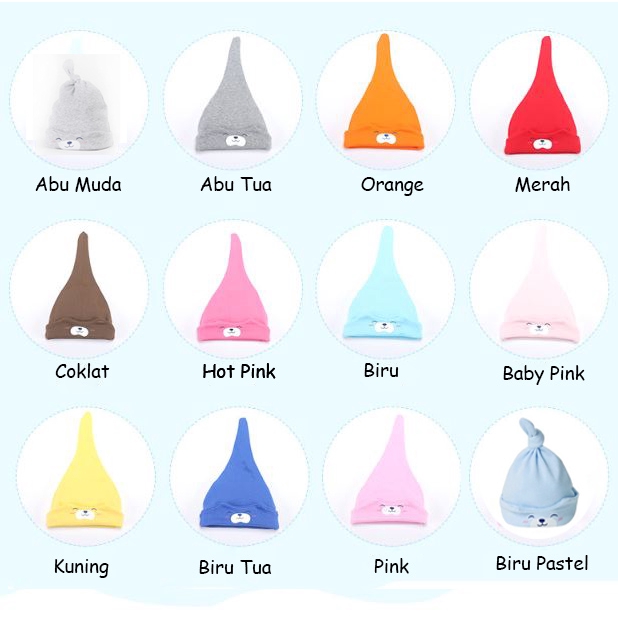 Topi Kupluk Bayi dan Anak Dengan Karakter Lucu Bahan Halus dan Nyaman