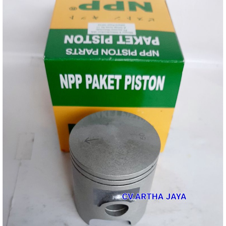 PISTON KIT NPP YAMAHA ALFA / SIGMA / CHAMP ( STD / 25 / 50 / 75 / 100 / 125 / 150 / 175 / 200 ) ( 50 / 50,25 / 50,5 / 50,75 / 51 / 51,25 / 51,5 / 51,75 / 52 ) ( 2XF-1630-NPP )-2