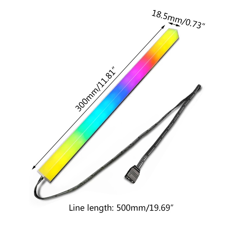 Zzz Coolmoon Lampu Strip Led Rgb Magnetik Fleksibel 4pin / 5v 3pin Panjang 30cm