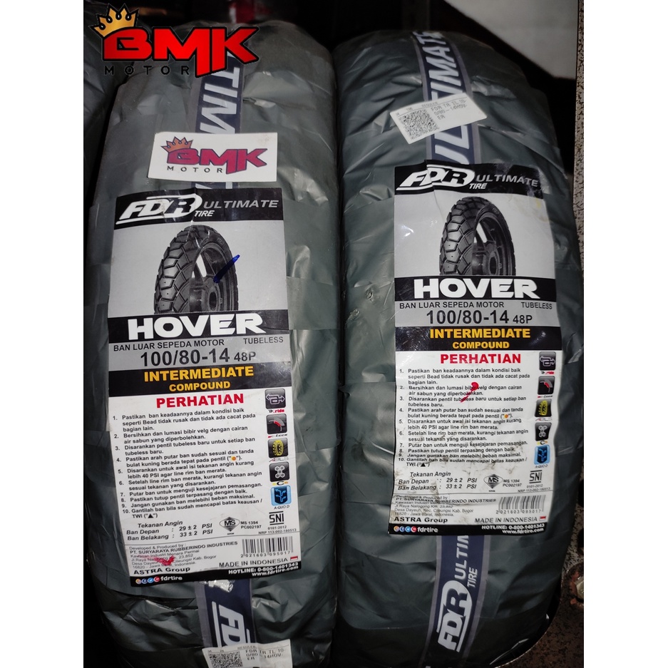 FDR HOVER 100/80-14 TUBELESS
