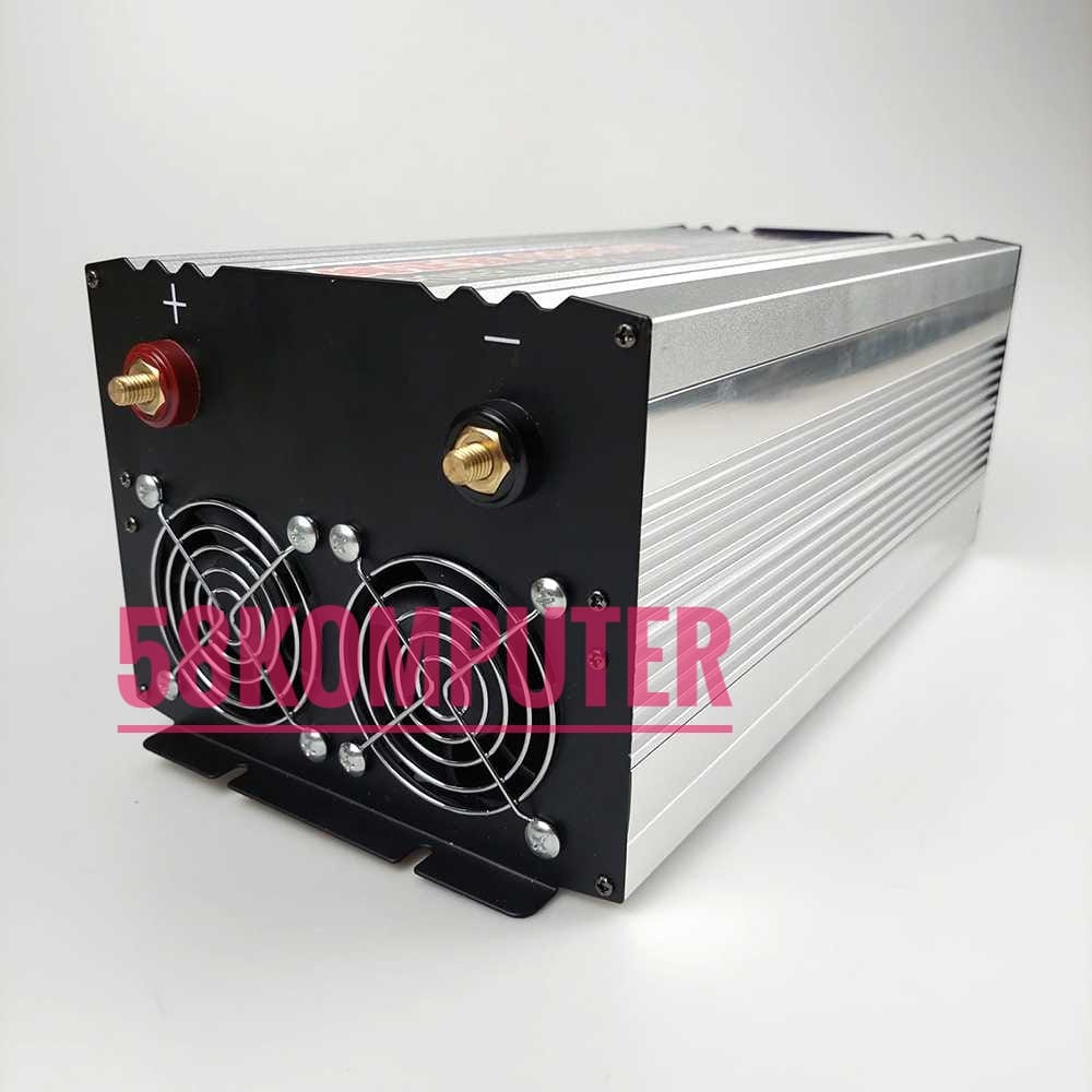 Inverter Psw DC 12V/24V to AC 220V 6000W Car Inverter Pure Sine Wave DC 12V/24V to AC 220V 6000W 2 USB Port LED Mengubah arus DC ke AC Inverter Pure Sine Wave 6000W