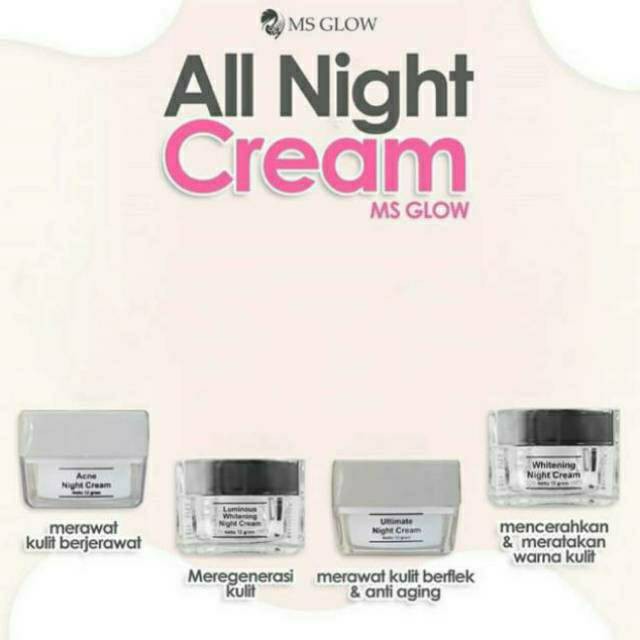 MS Glow Day Cream & Night Cream / Whitening / Ultimate