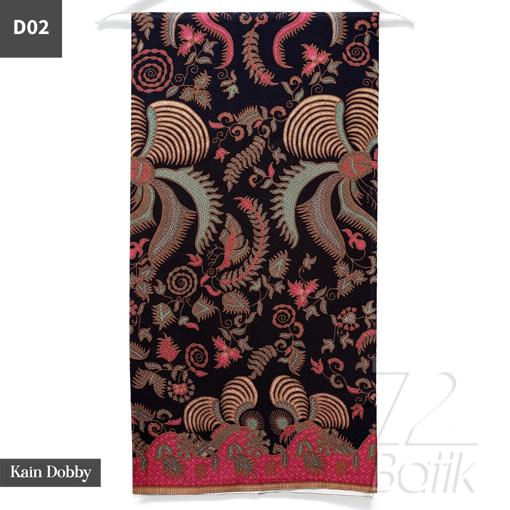 KAIN BATIK PREMIUM Bahan Dobby Motif Burung Yin Warna Hijau Hitam 721701 Cap 72 Jarik Jarit Samping Kebat Panjang Batik Katun Modern Premium Bahan Seragam Batik Pernikahan Kantor Keluarga Murah Kamen Jadi Batik Bali Lembaran
