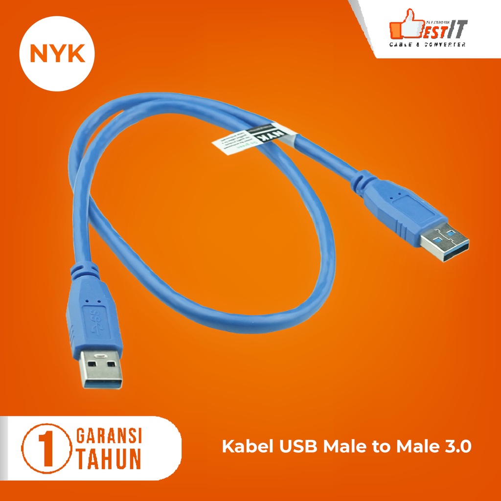 Kabel USB 3.0 Male to Male 60CM High Quality / AM AM VERSI 3.0 NYK