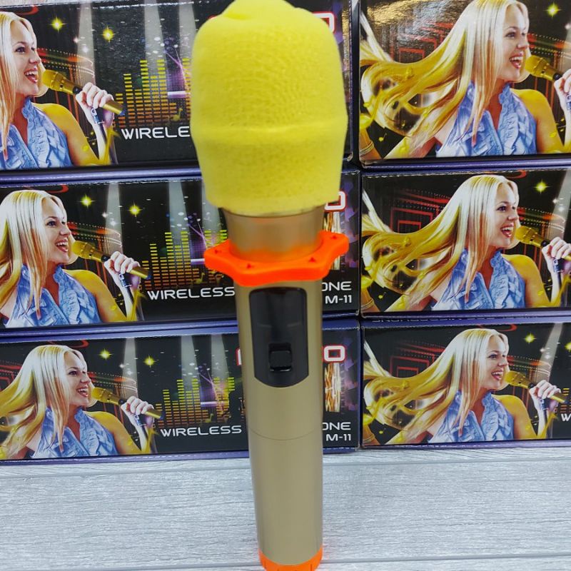 TERMURAH MIC WIRELESS FLECO M-11 Cocok untuk semua speker ukuran jek 6.6mm