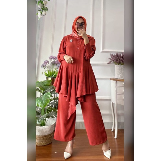 Set amola || pakaian wanita || set celana || terbaru best seller banget